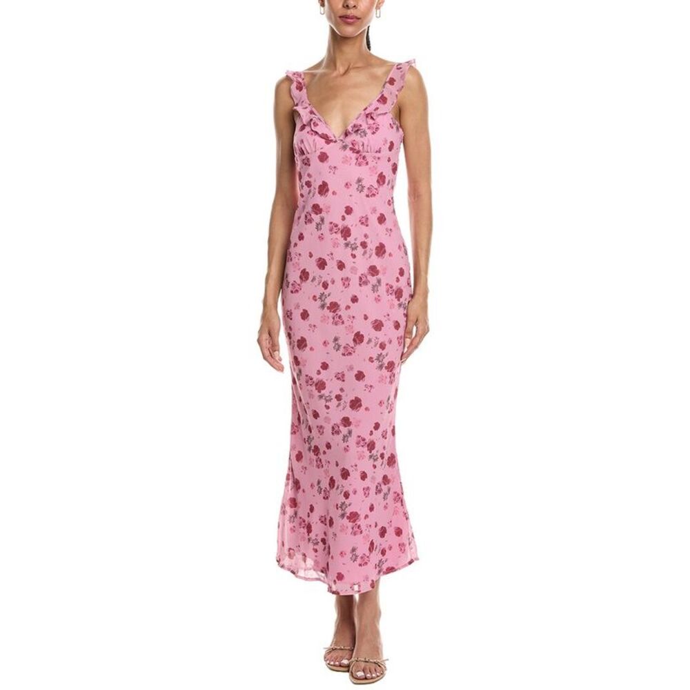 Reveriee Womens  Sleeveless Maxi Dress, Pink